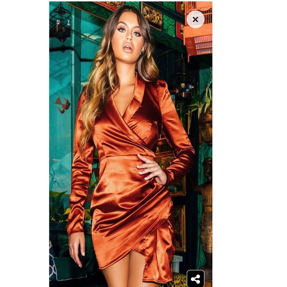 Rust Pretty Little Thing Body-con Dress - Picture 5 of 5